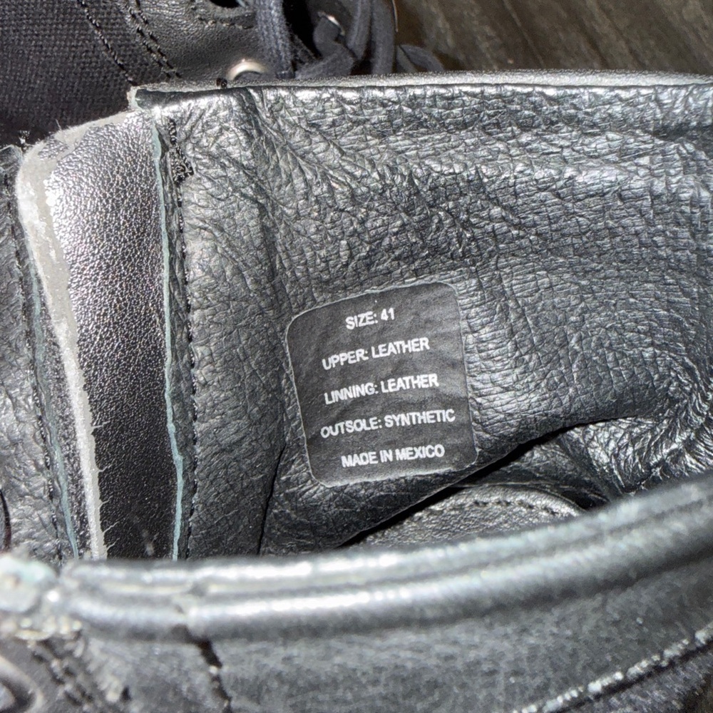The Rail Black Leather Men's Boots size EU 41 or US 9 - Picture 8 of 8